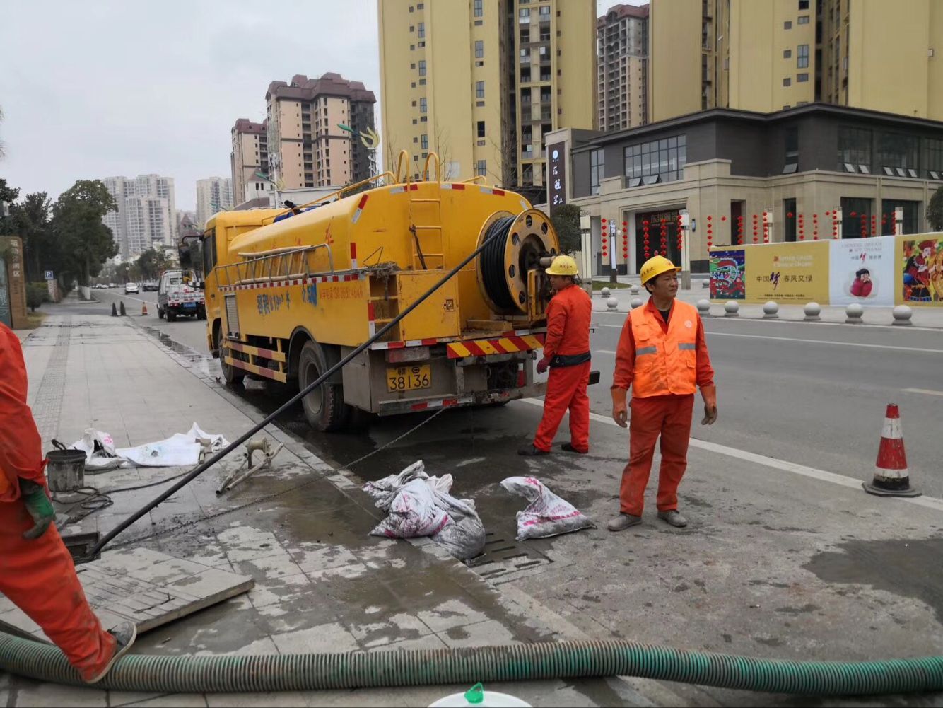 齐河排污管道清淤-管道清洗